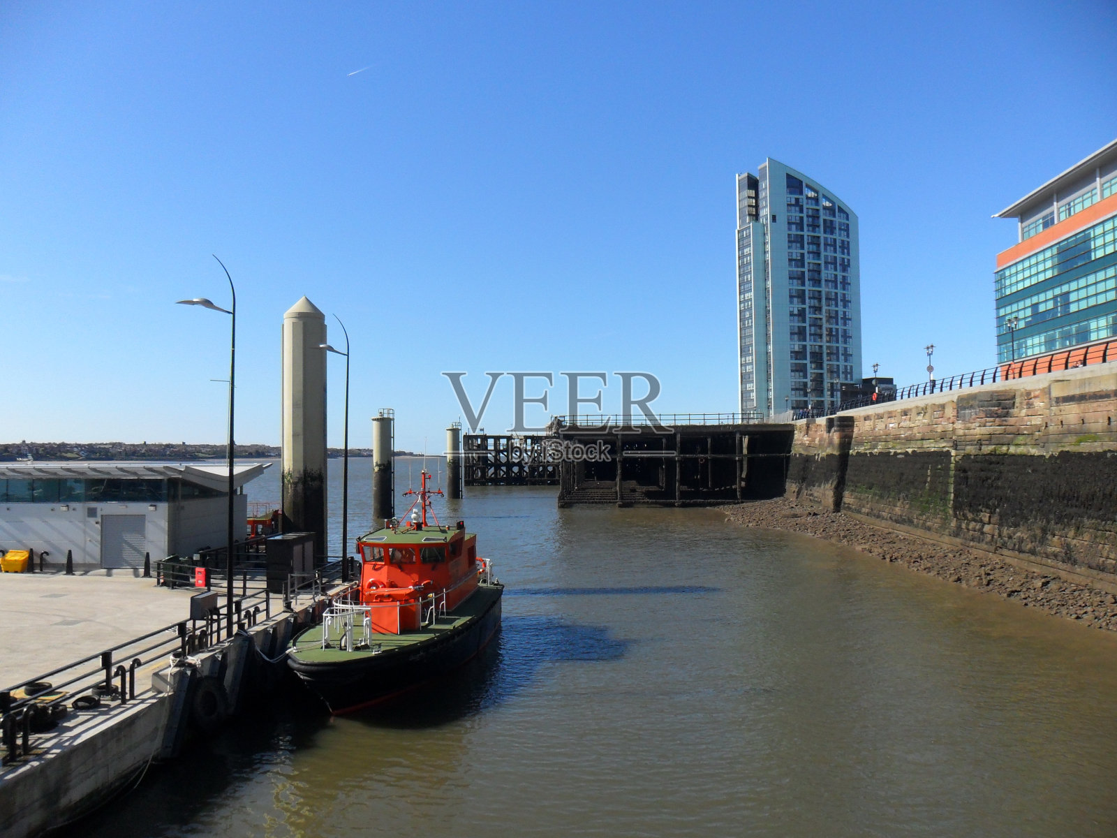 英格兰利物浦港口地区照片摄影图片