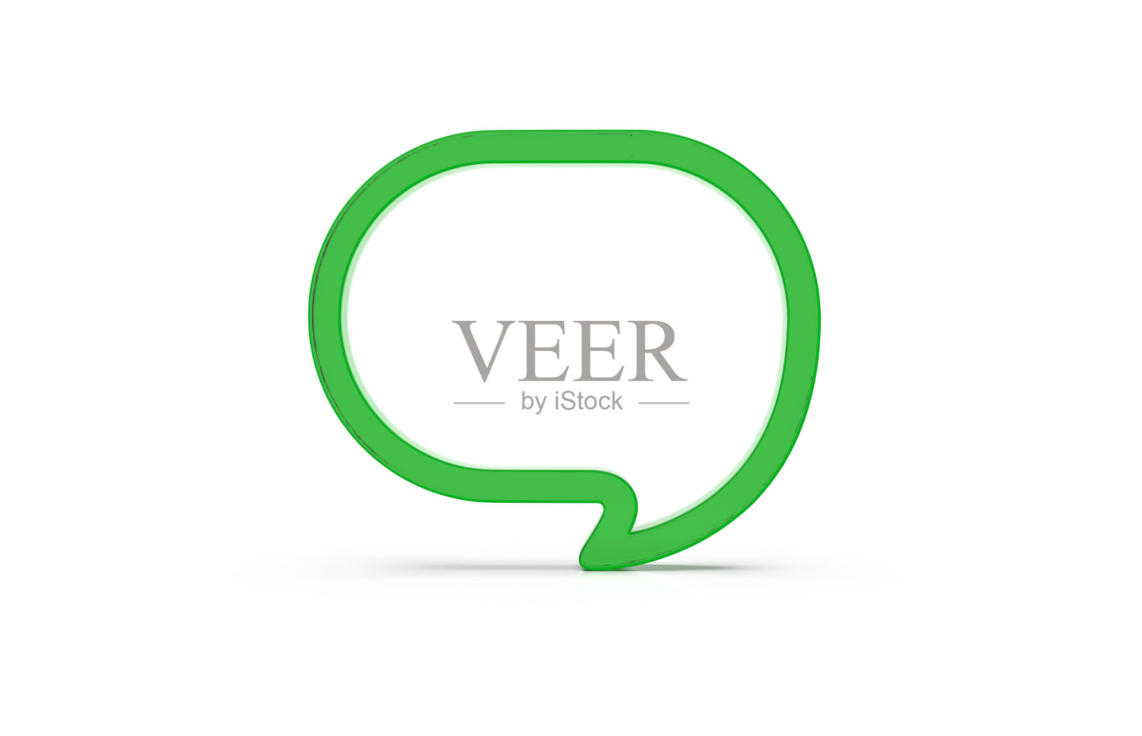 3d渲染与空语音气泡隔离的背景照片摄影图片