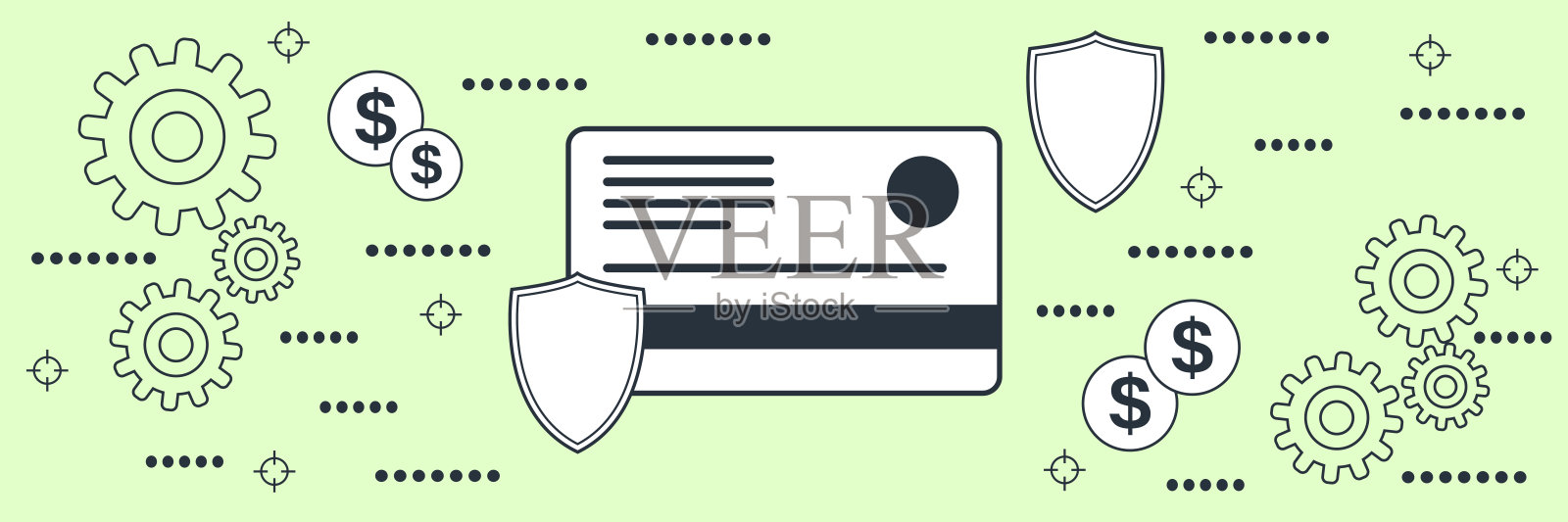 安全交易,金钱保护矢量概念插画图片素材