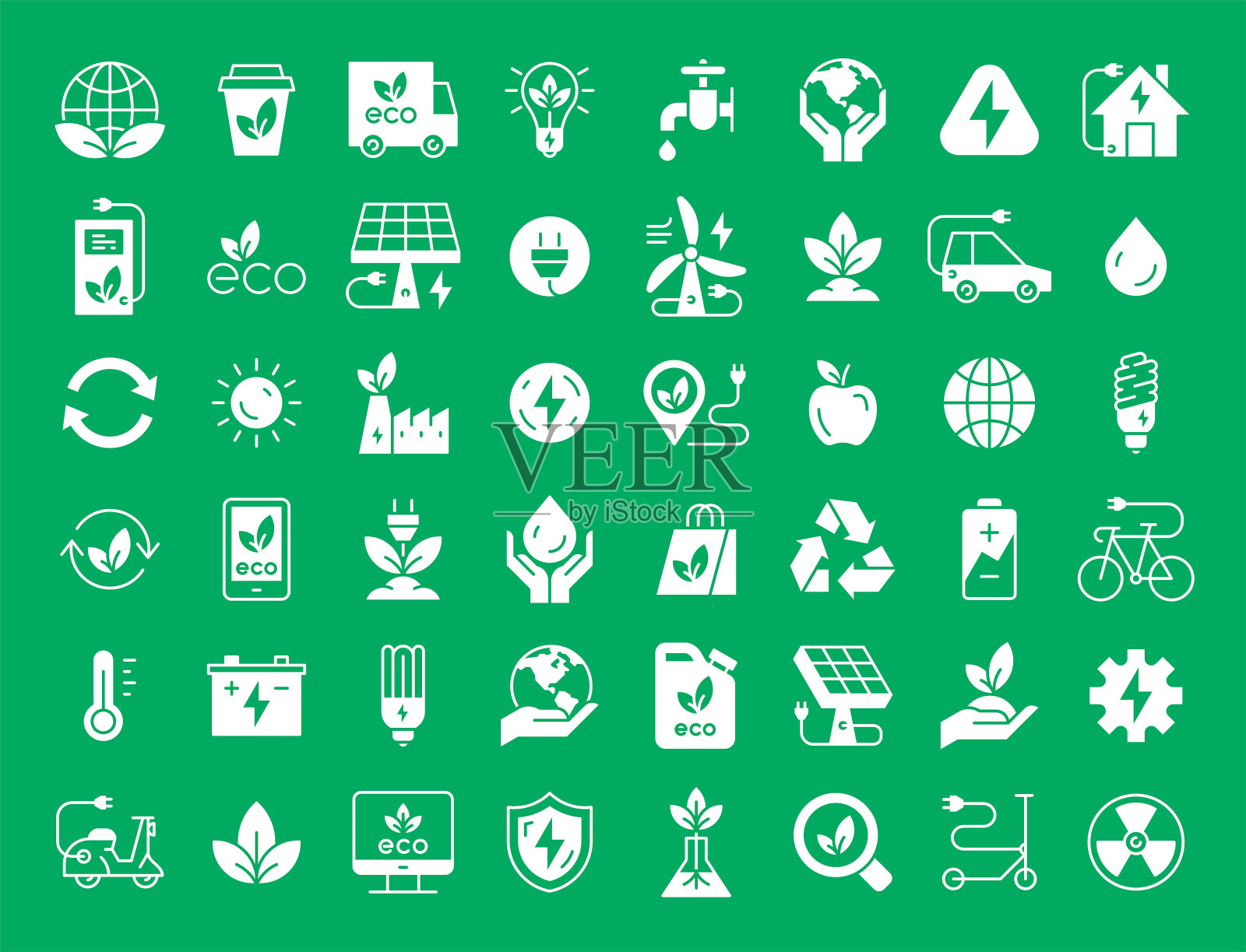 生态图标集图标素材