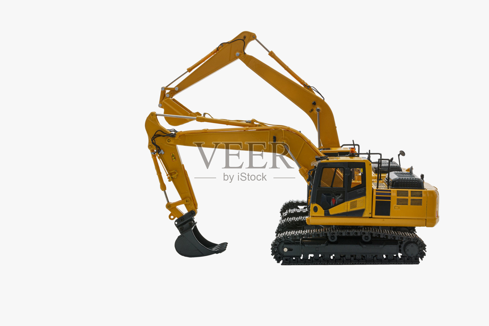 挖掘机装载机模型。照片摄影图片