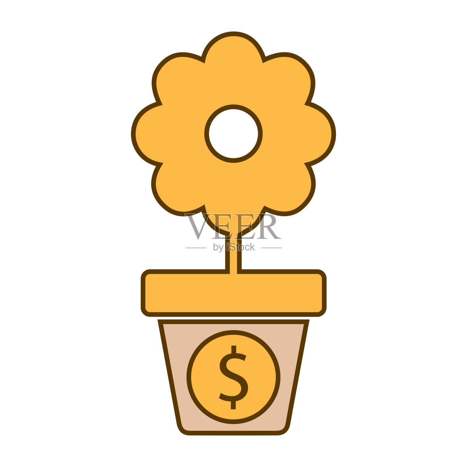 金融,增长,财务图标插画图片素材