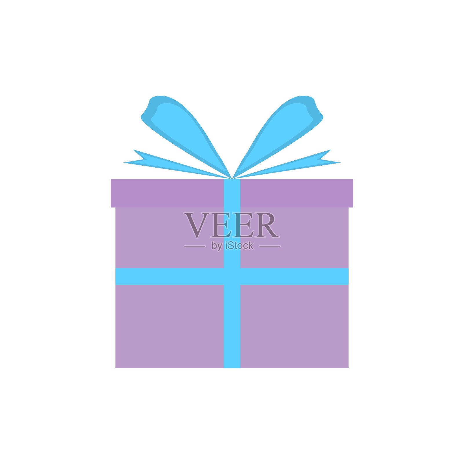 礼物图标。白色背景上的矢量插图。插画图片素材