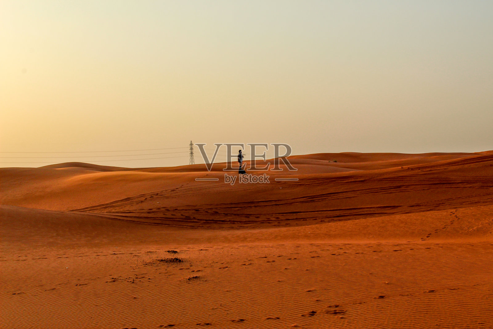 沙漠日落照片摄影图片