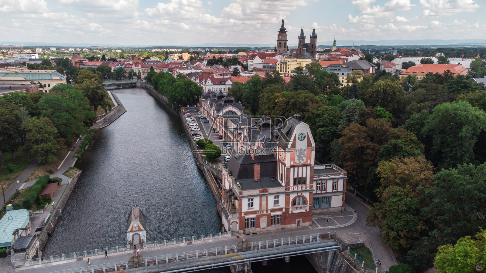 Hradec Kralove老城区照片摄影图片