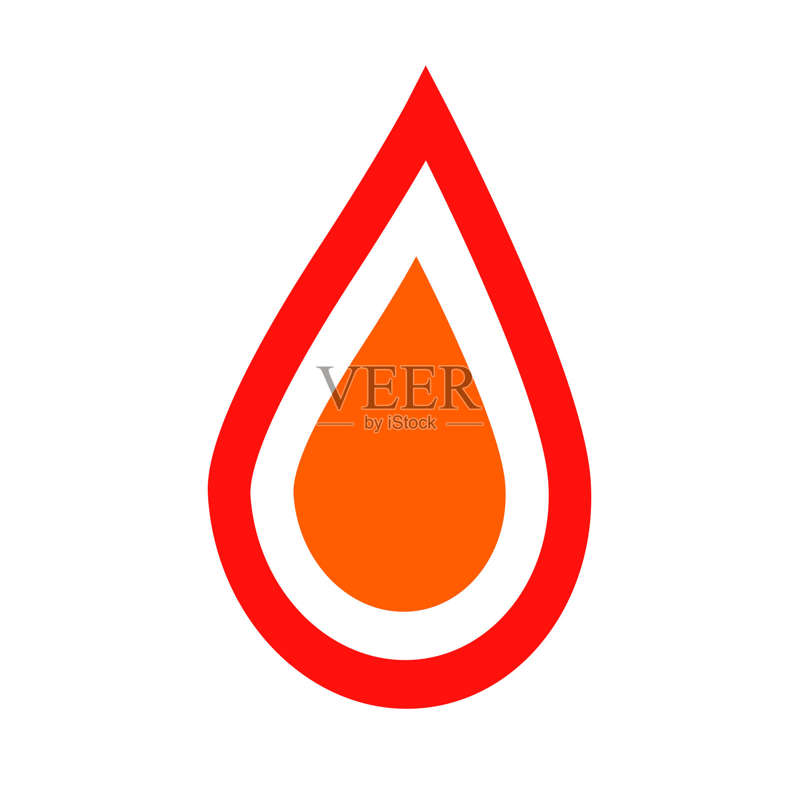 火焰图标。火。能量。向量。插画图片素材