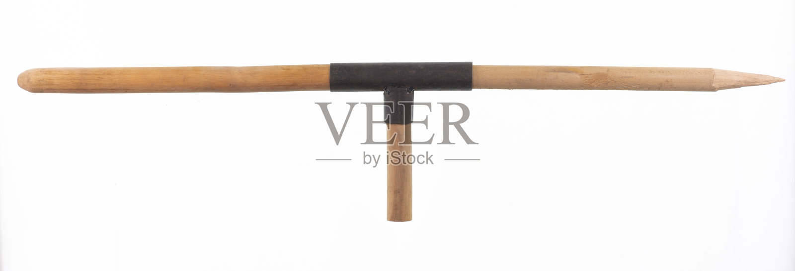 乡村木桩孤立在白色背景上照片摄影图片