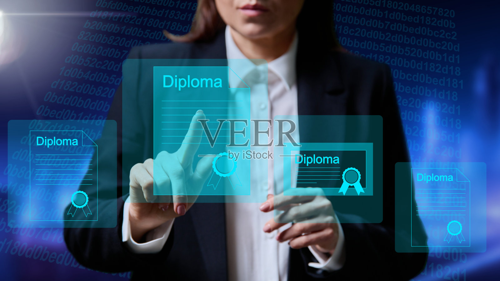 毕业从学校,学院,大学,课程,获得文凭的概念照片摄影图片