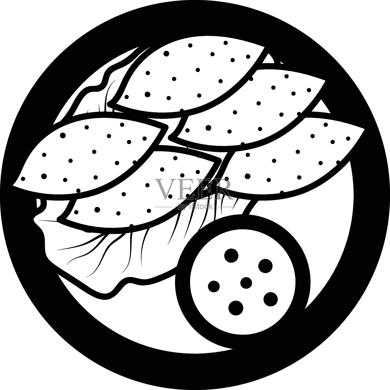 卡巴球与酱炸qube矢量轮廓图标设计,亚洲美食符号,最受欢迎的菜肴标志,街头食品库存插图,Kibbeh或kubba概念插画图片素材