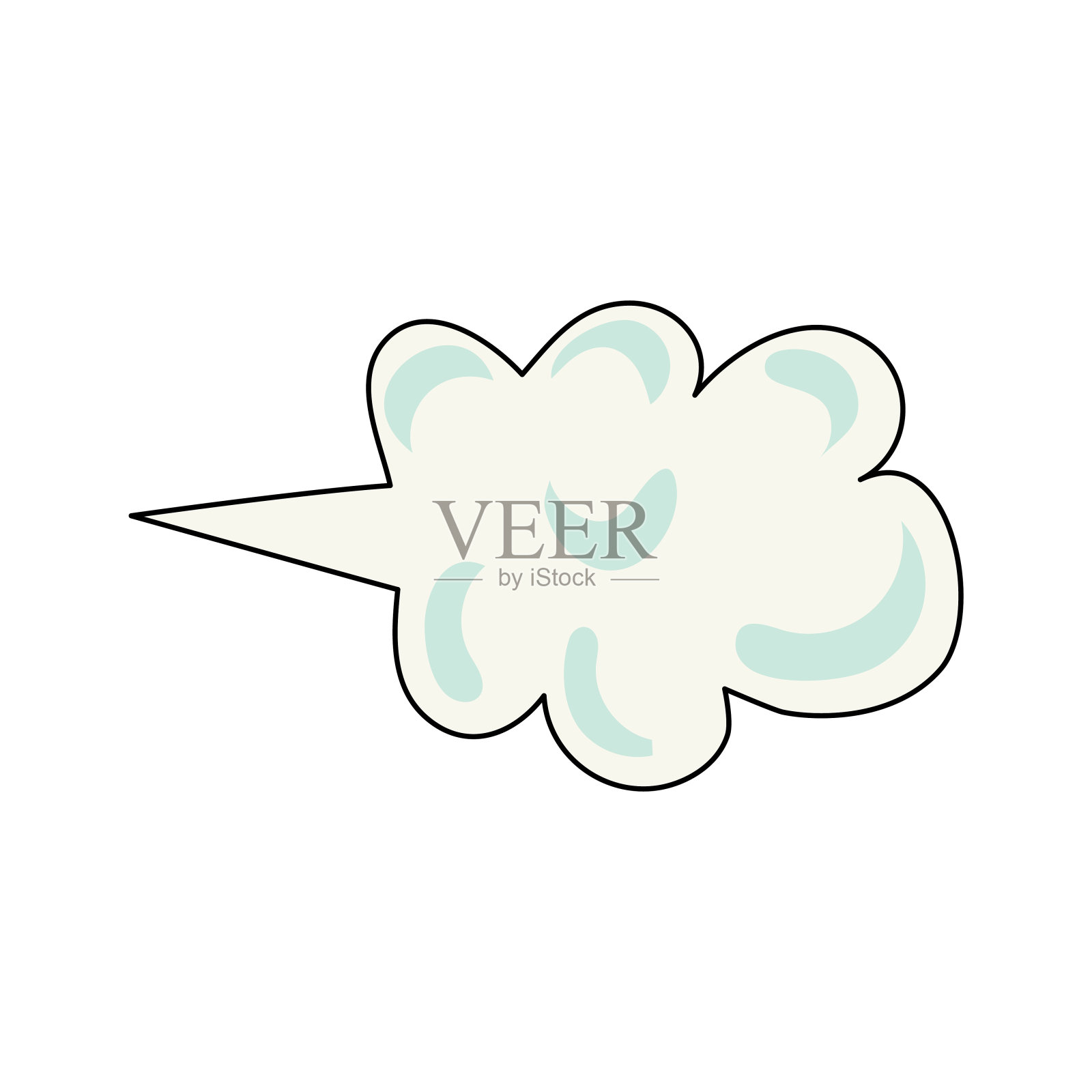 喷水蒸汽。喷雾矢量图标的水或空气喷嘴喷雾器油漆气溶胶或除臭喷雾。孤立在白色背景上。矢量图插画图片素材