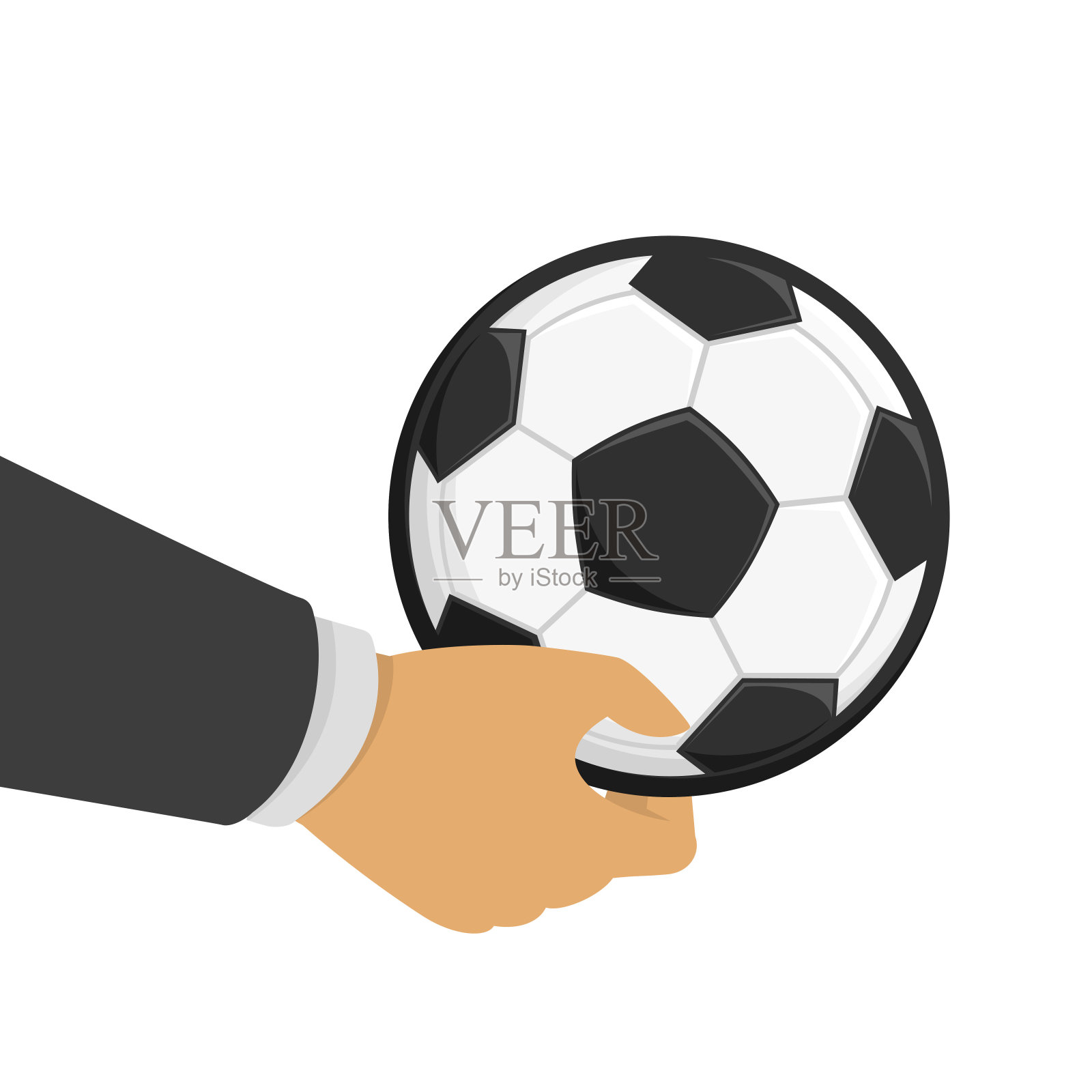 足球图标。插画图片素材