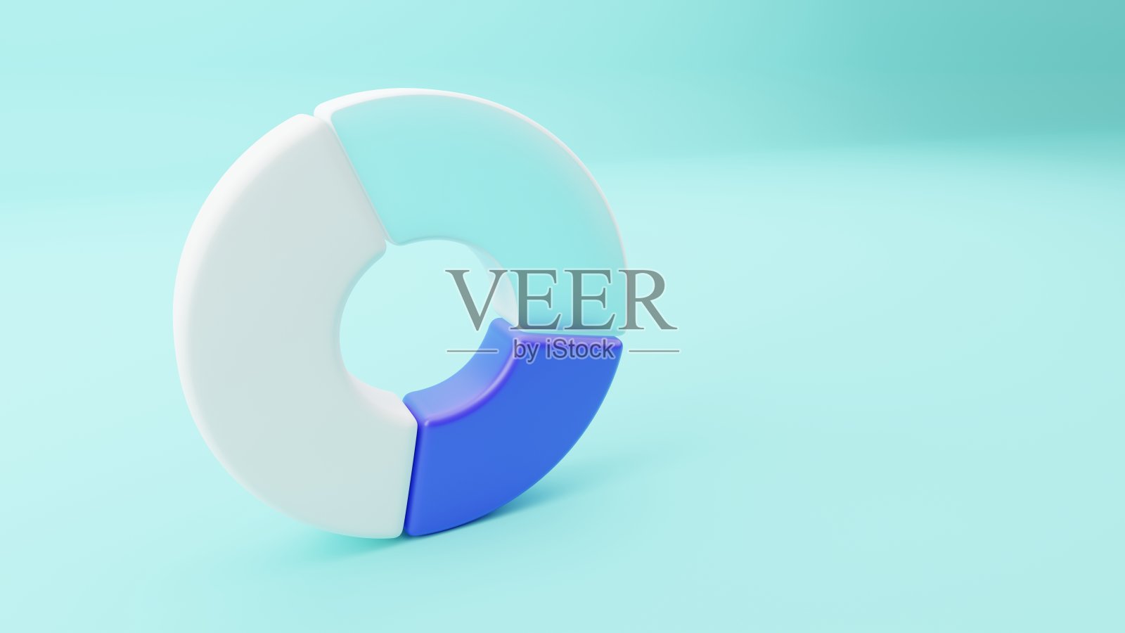 径向图形图标与蓝色和玻璃元素上的光隔离背景3d渲染照片摄影图片