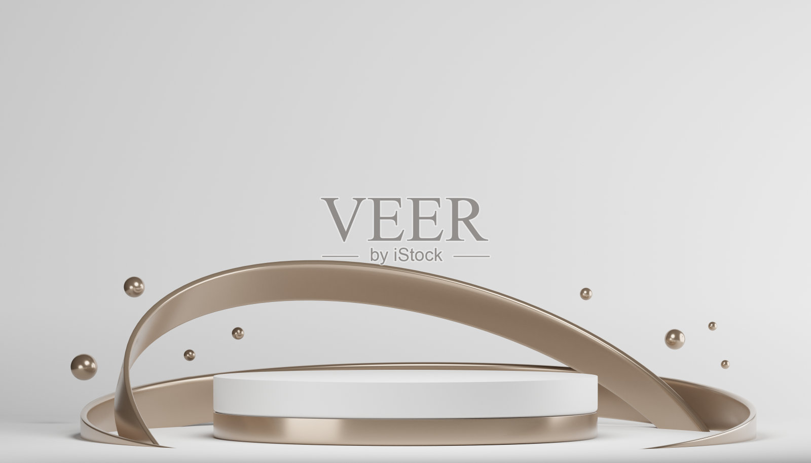 讲台最小的几何白色和金色照片摄影图片