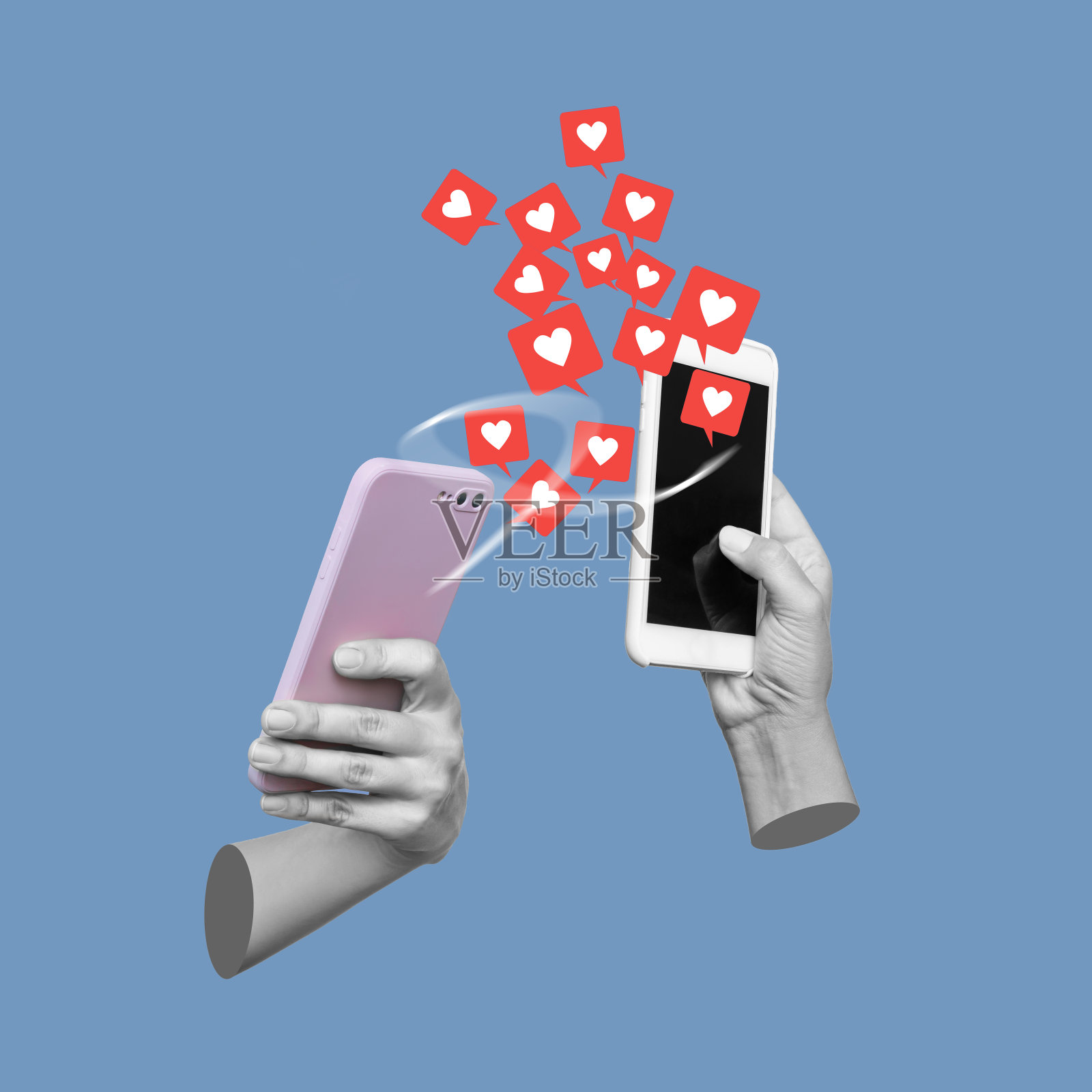 手机黑屏在女性手中就像社交网络的符号照片摄影图片