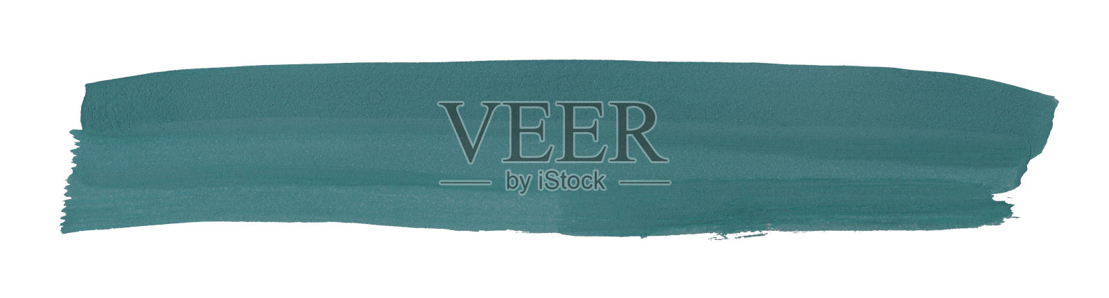 绿松石刷孤立的白色背景。深湖绿刷照片摄影图片