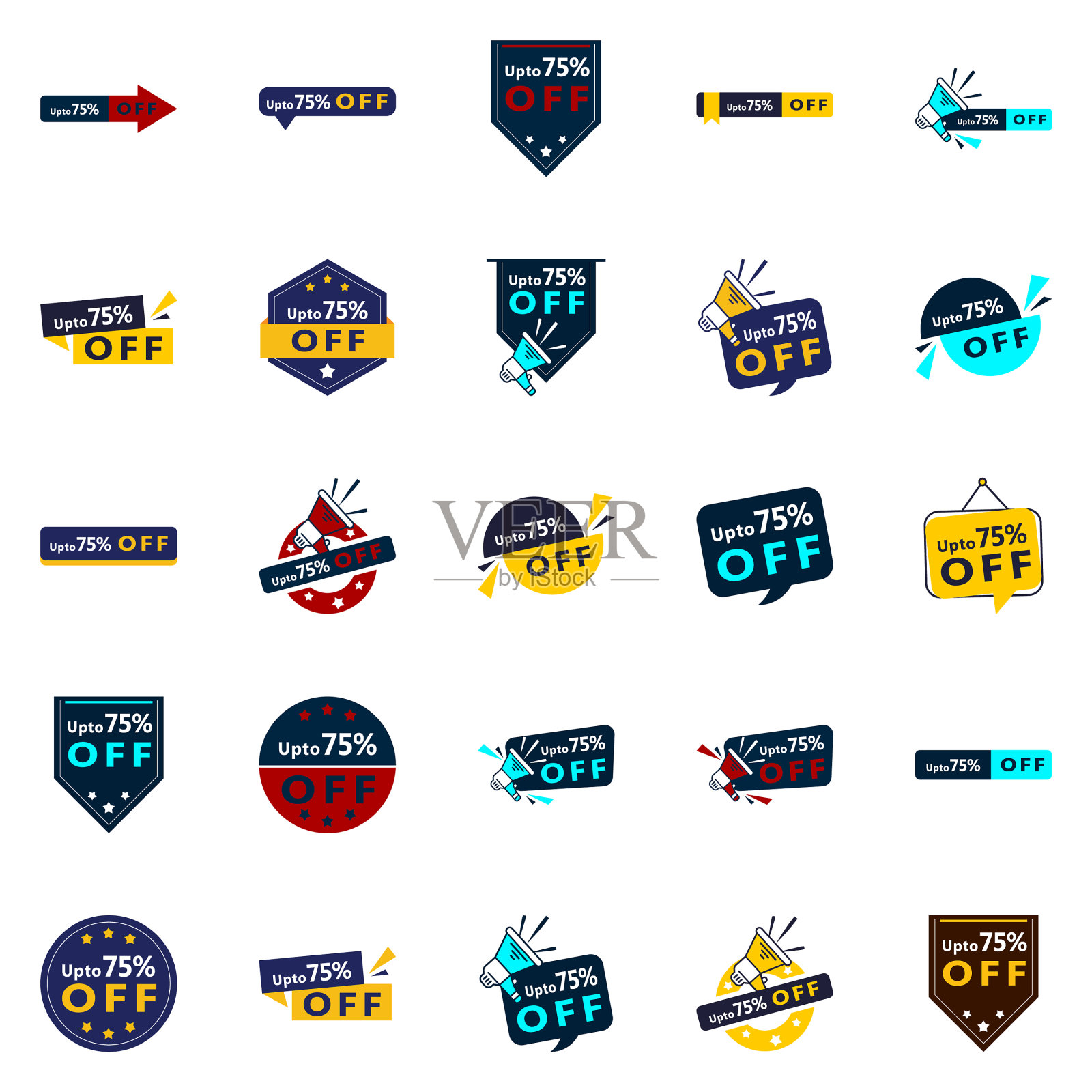 25个动态设计在多达70 off包插画图片素材