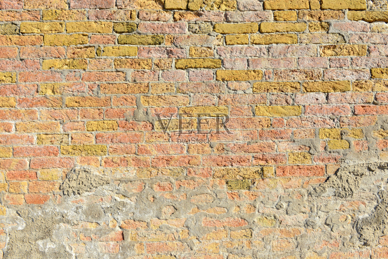老砖墙与红砖背景,复古墙背景照片摄影图片