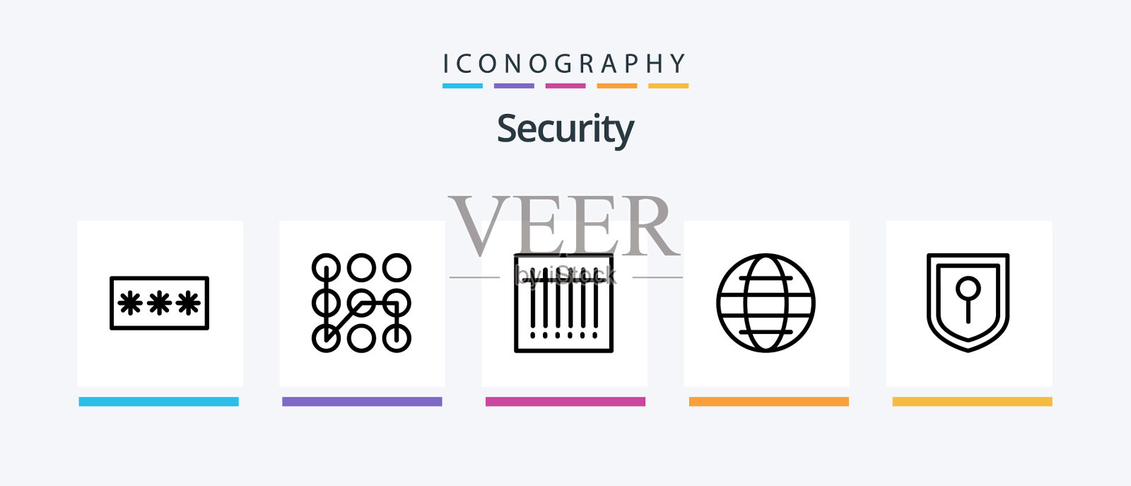 安全行5图标包包括安全图标素材