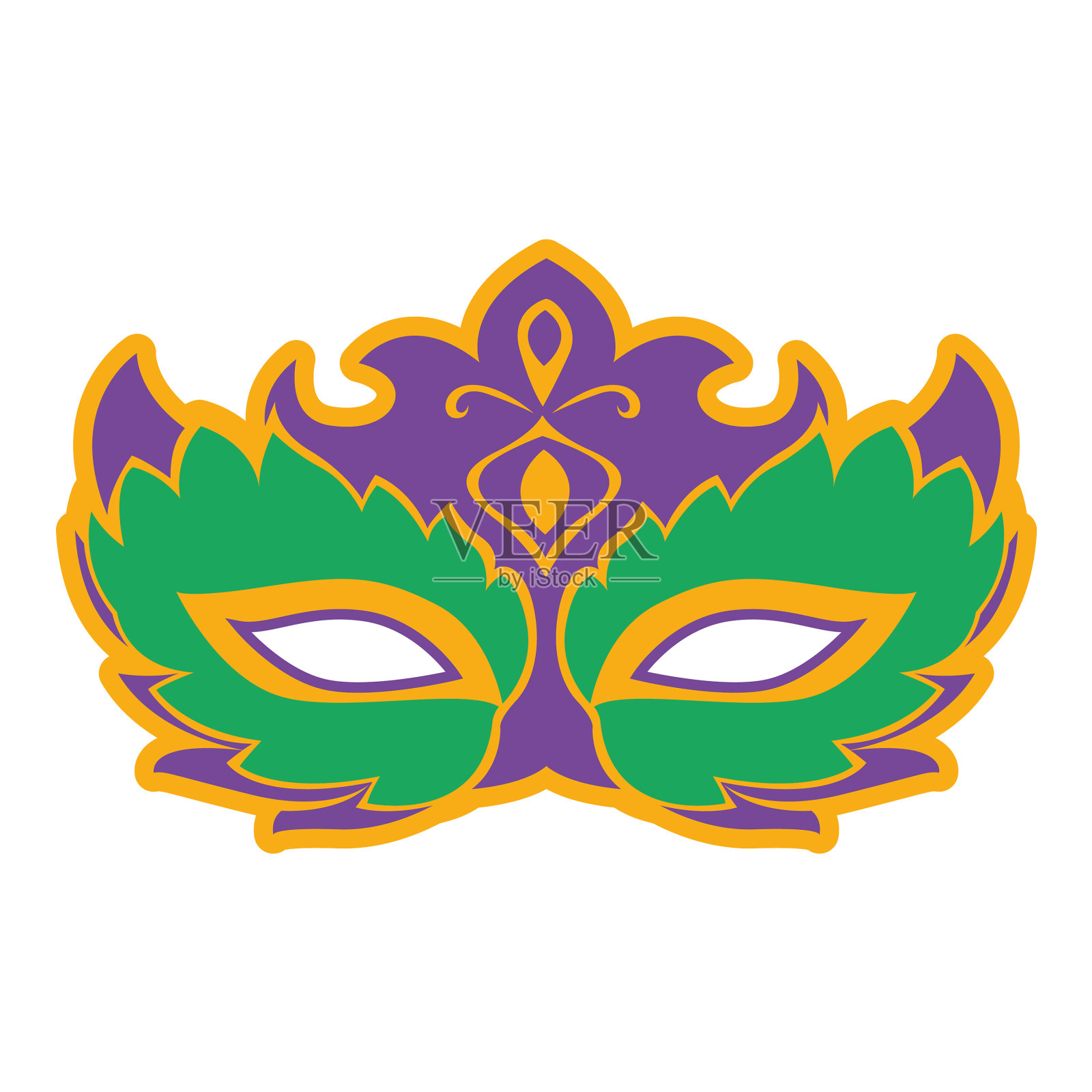 狂欢节面具很简单设计元素图片