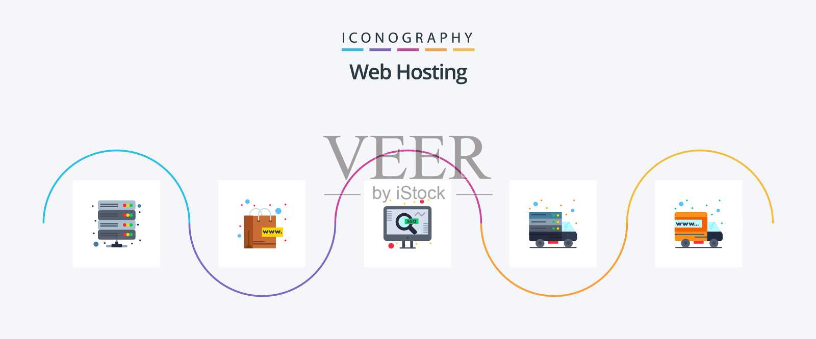 虚拟主机平5图标包包括主机图标素材
