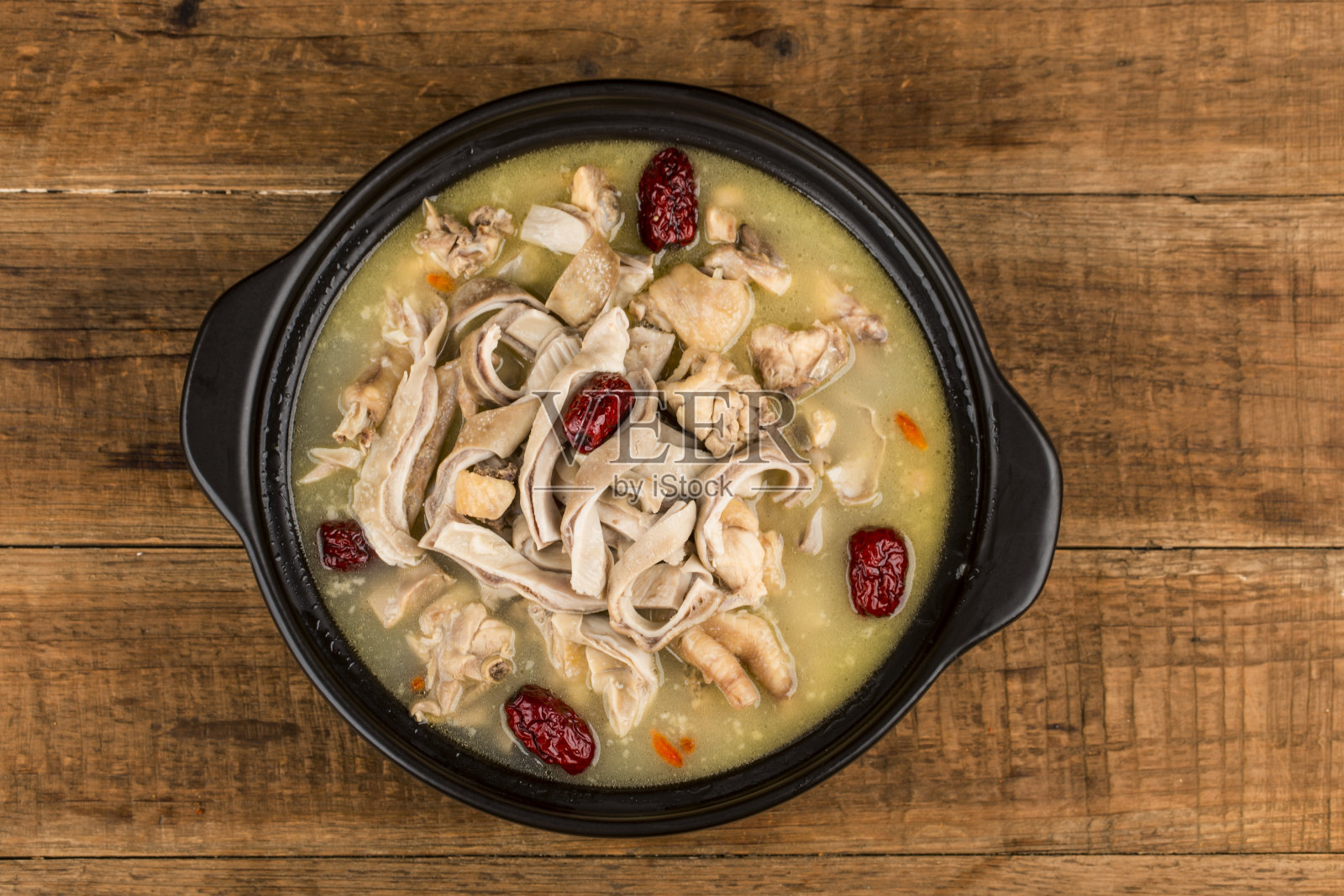 中国菜:鸡汤五花肉照片摄影图片