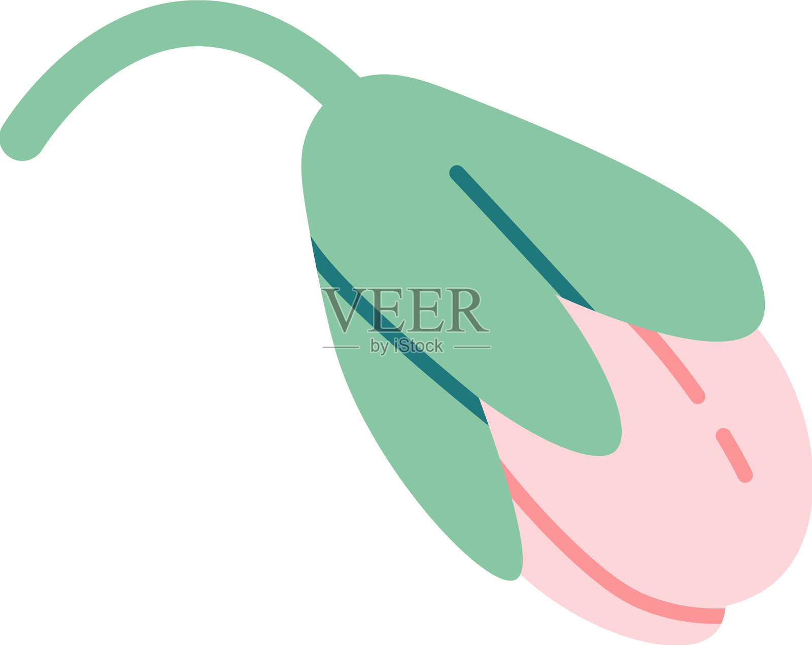 樱花树芽平icon春树设计元素图片