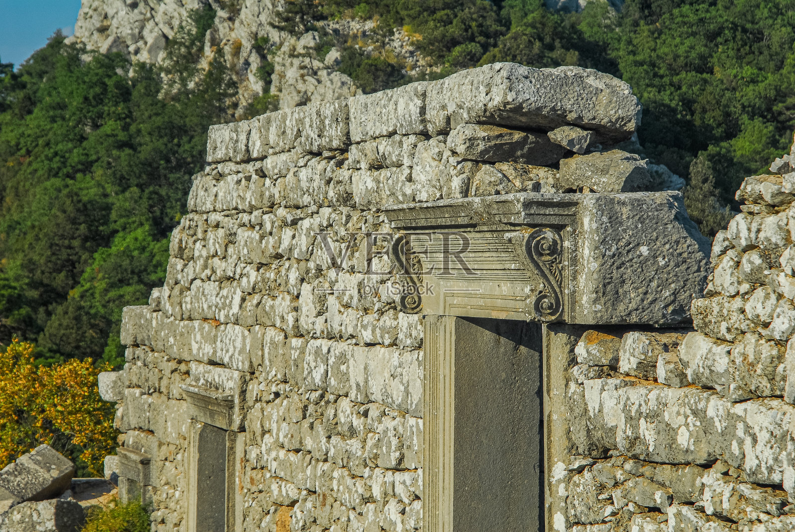 特尔梅索斯古城剧院的内景照片摄影图片