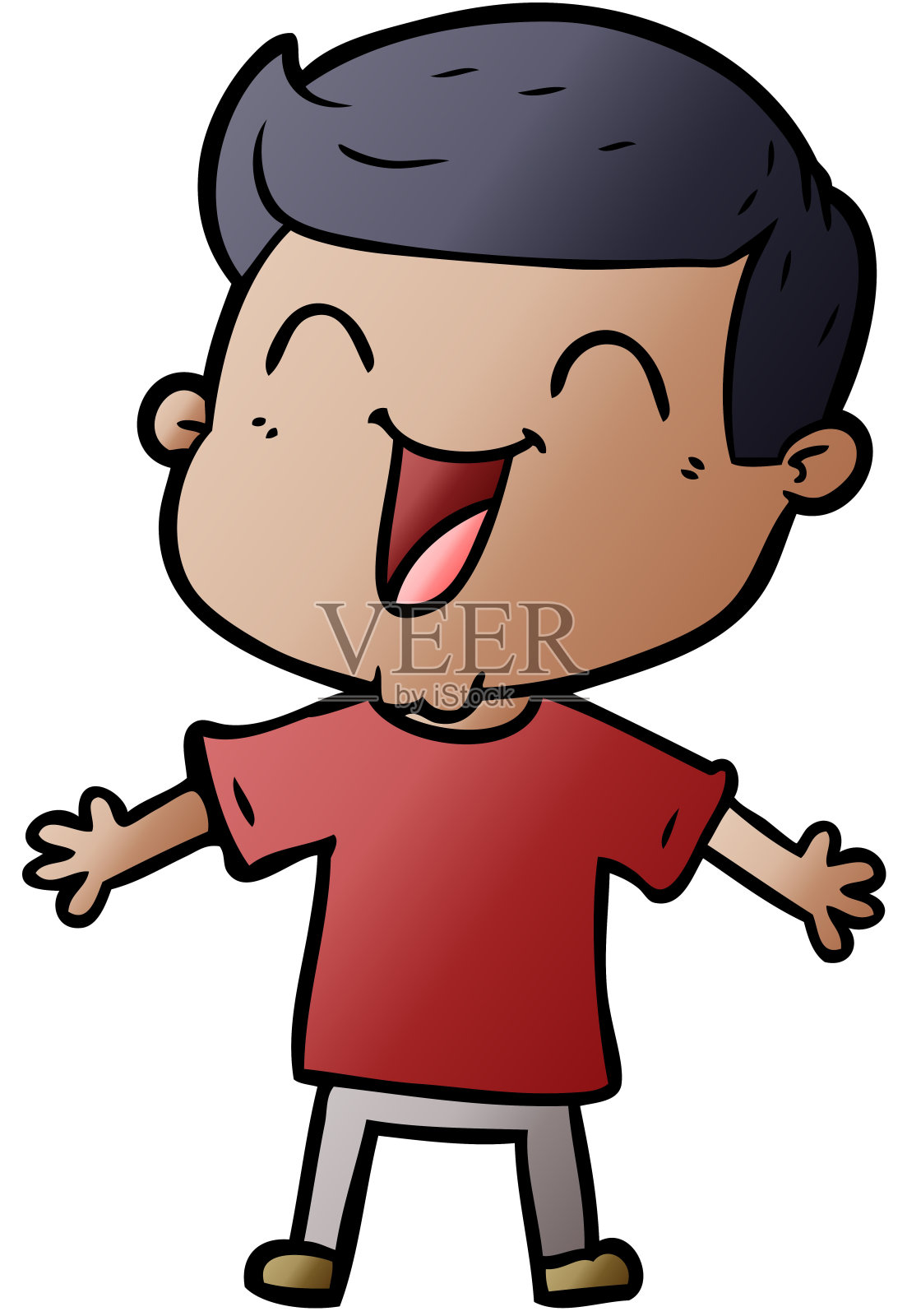 卡通快乐人设计元素图片