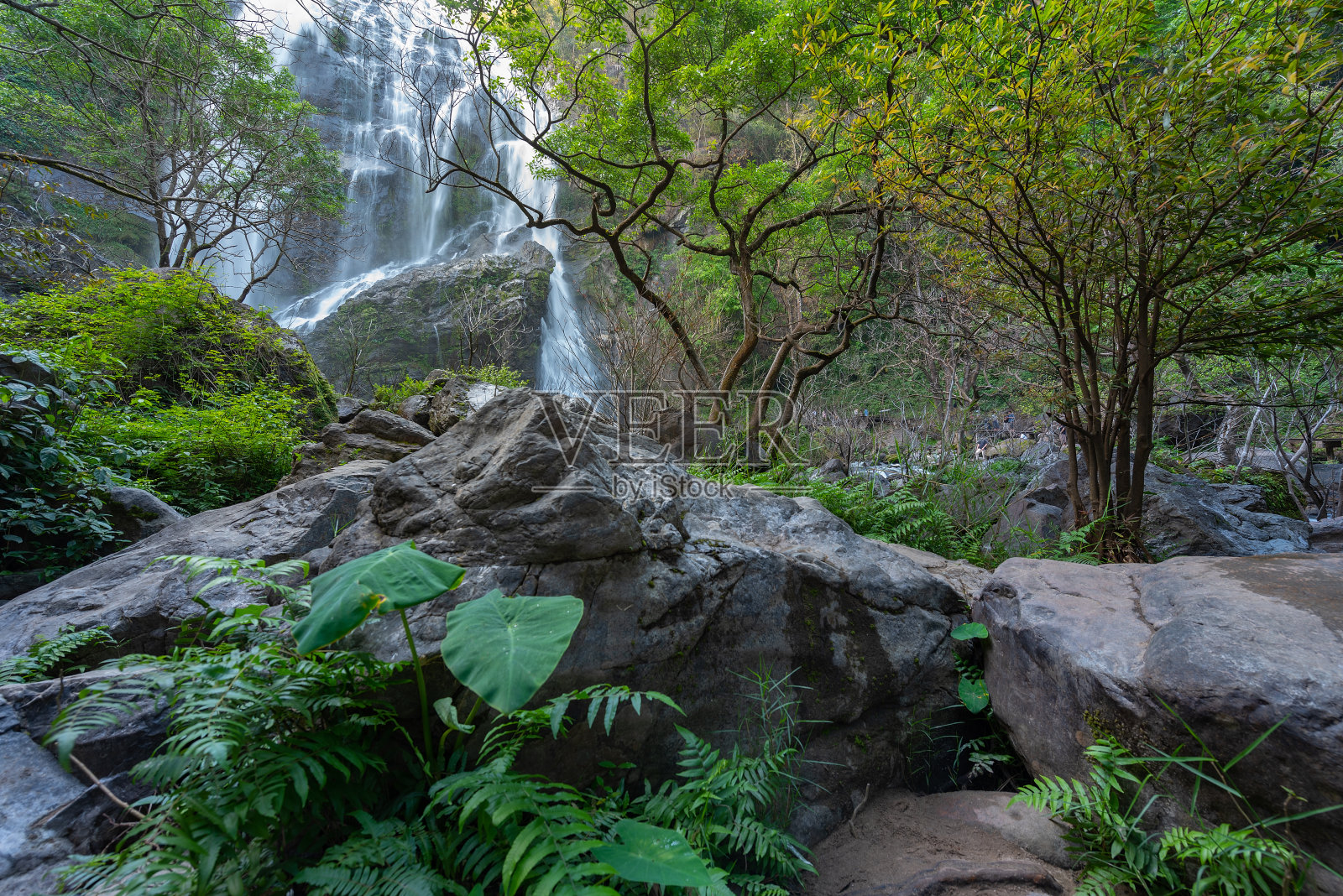 瀑布在孔兰,泰国股票照片照片摄影图片