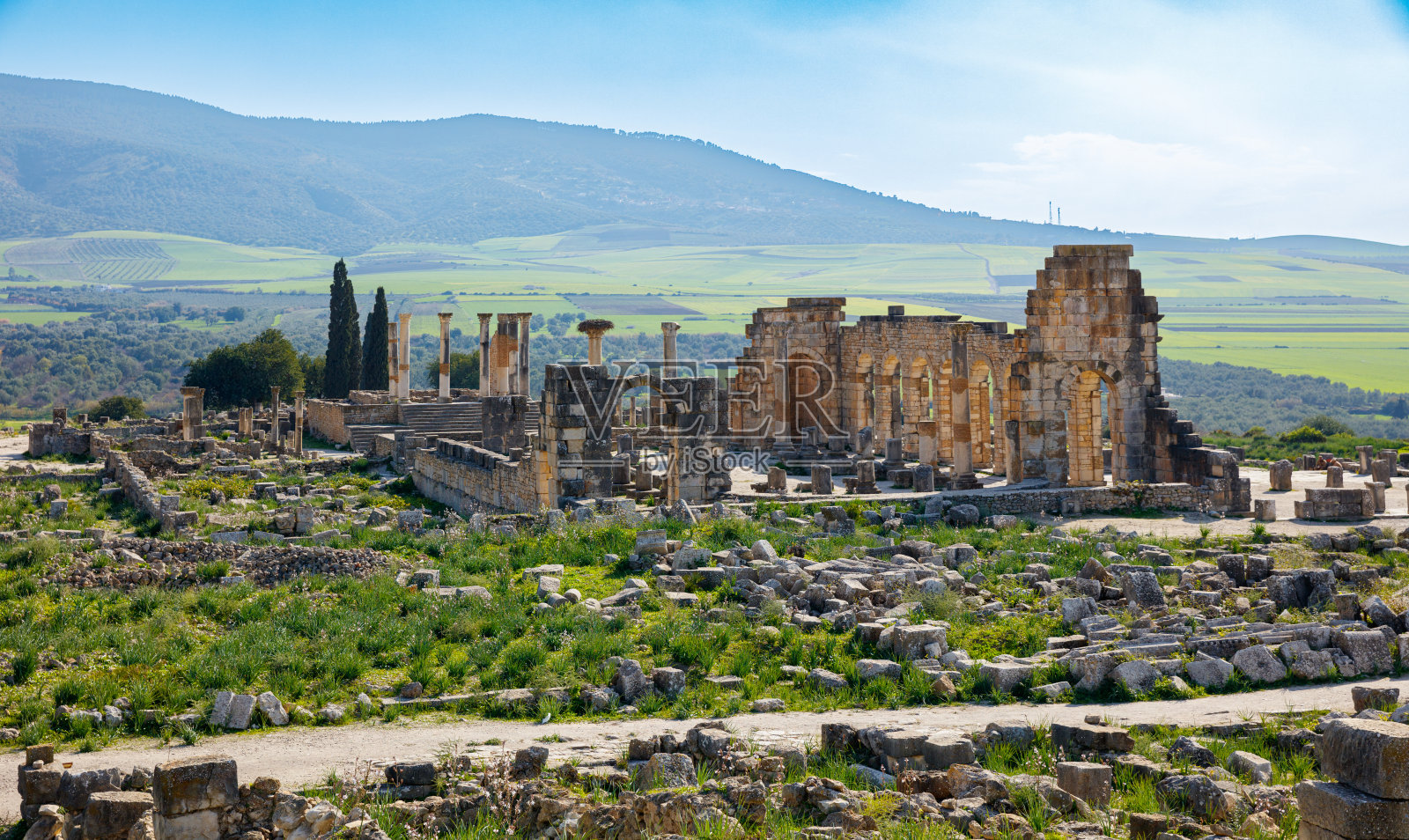 摩洛哥梅克内斯省著名的考古遗址照片摄影图片