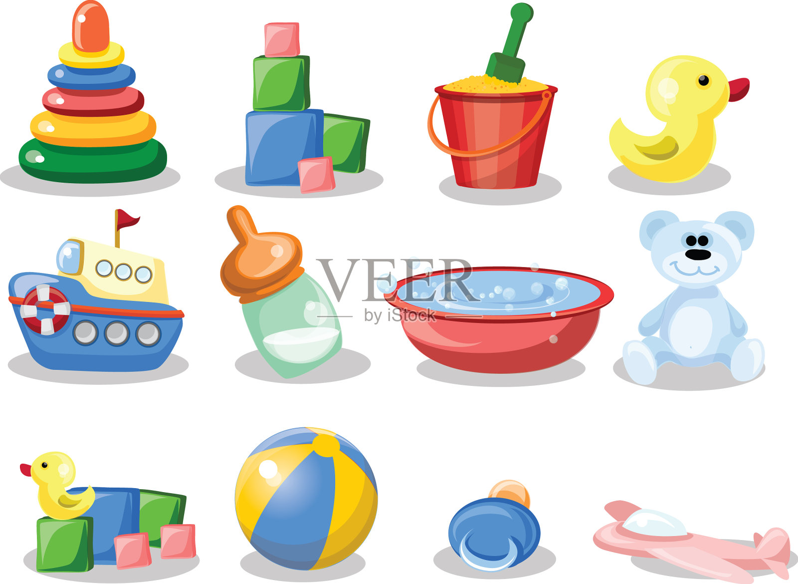 婴儿玩具隔离套儿童玩具婴儿图标素材