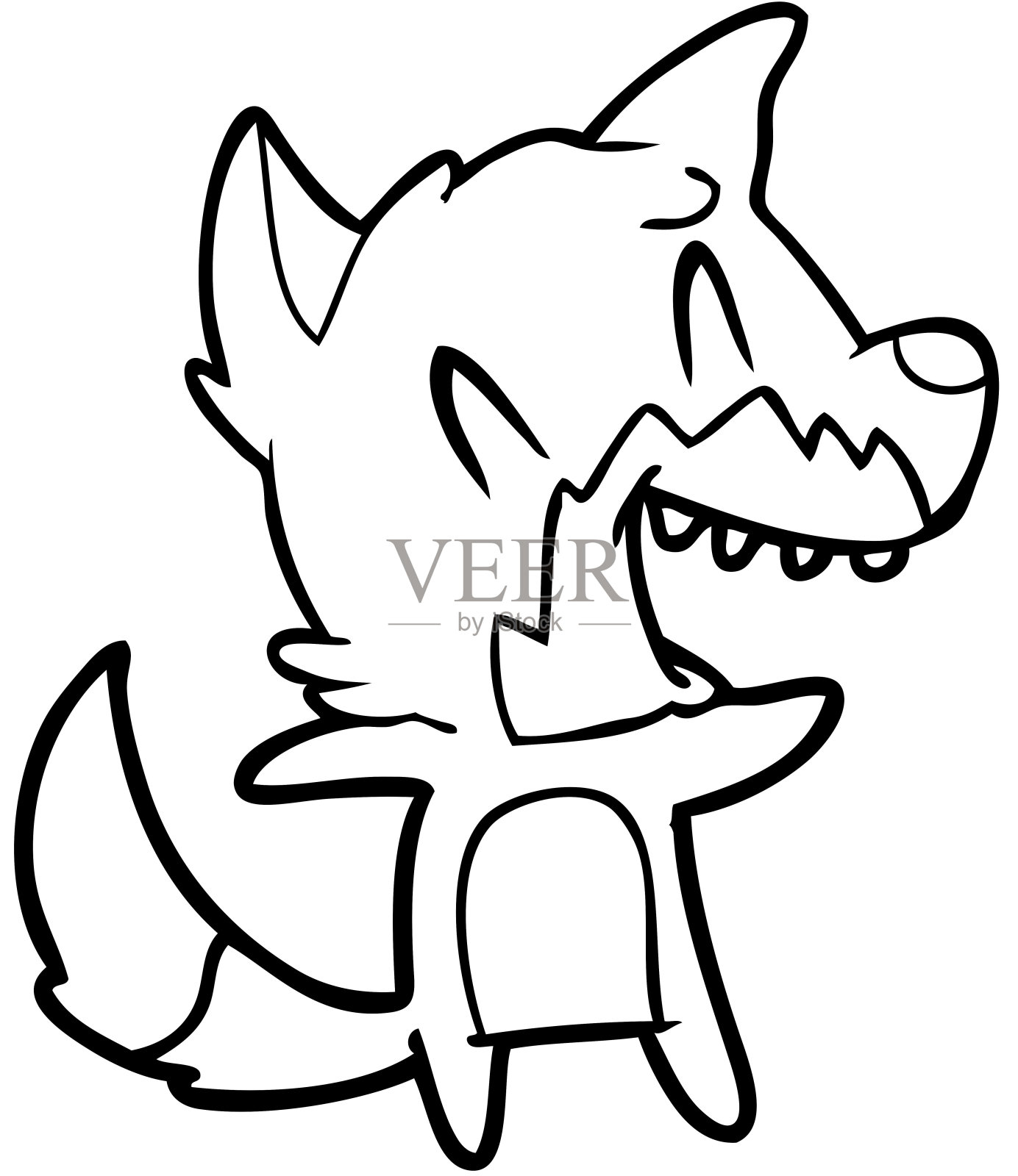 笑狐漫画设计元素图片