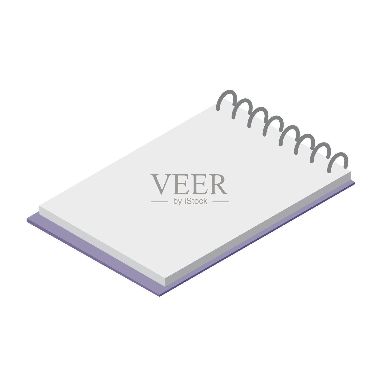 一般记事本的等距图插画图片素材