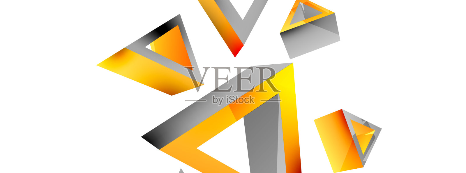 三角形抽象背景3d基本插画图片素材