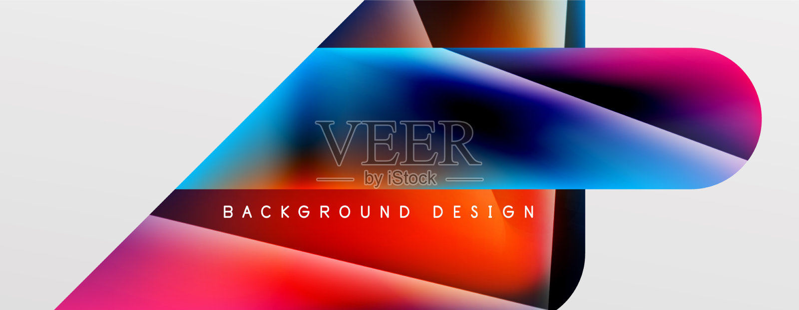 三角形流体颜色梯度抽象背景插画图片素材