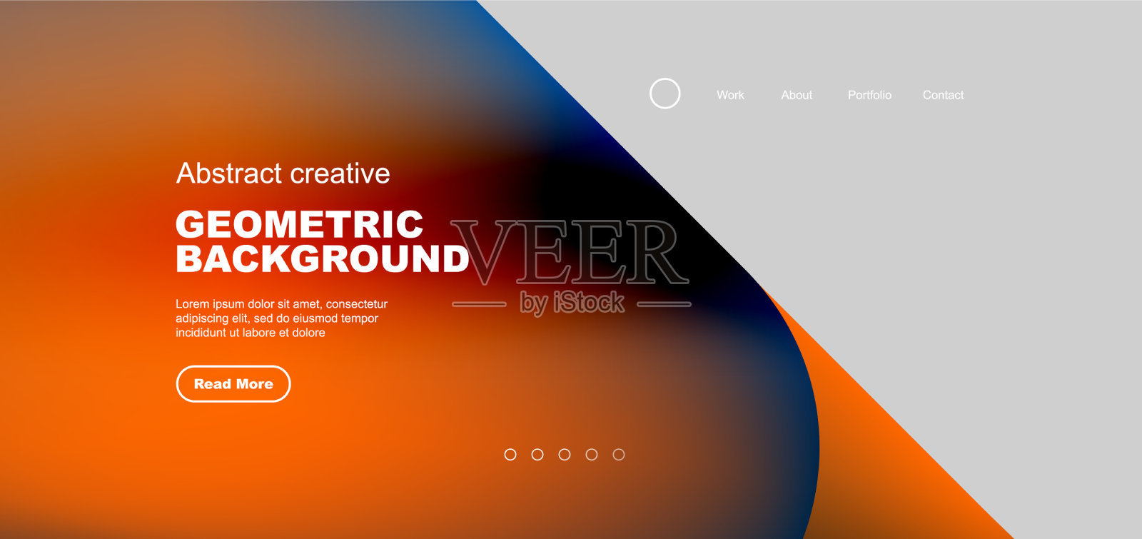 带有流动渐变颜色的液体形状插画图片素材