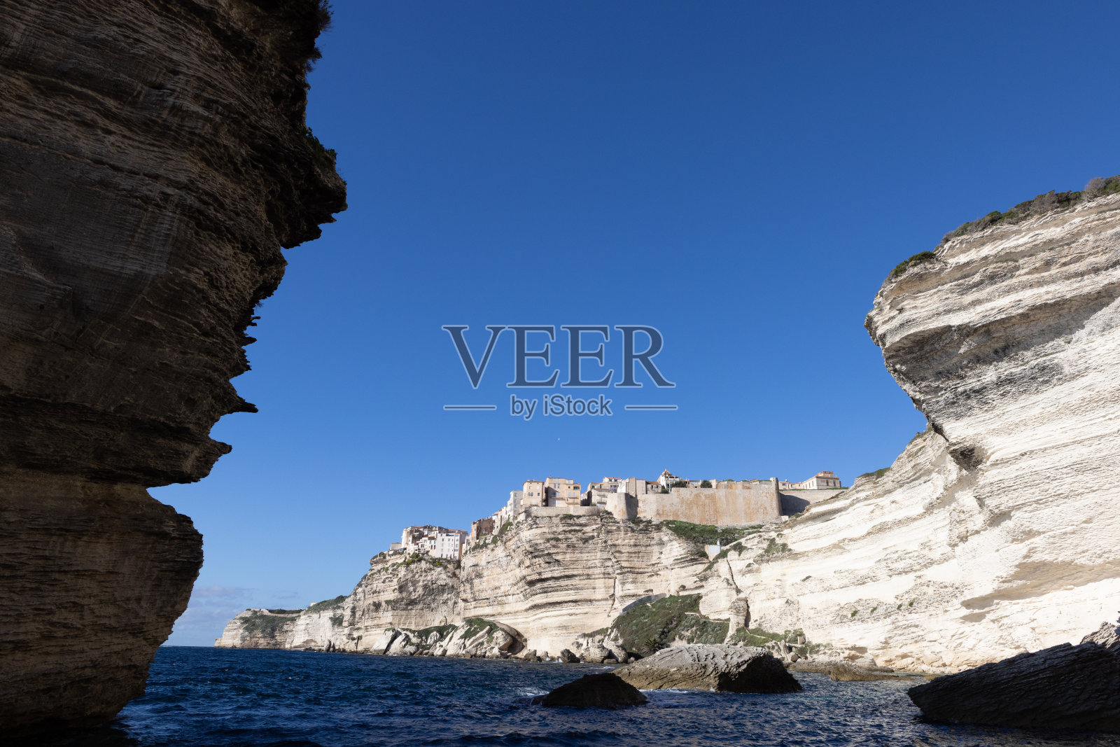 博尼法西奥和它的悬崖照片摄影图片