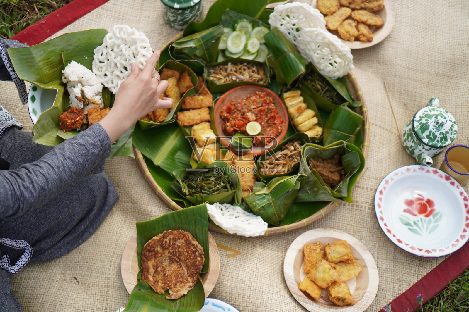印度尼西亚的传统食物照片摄影图片