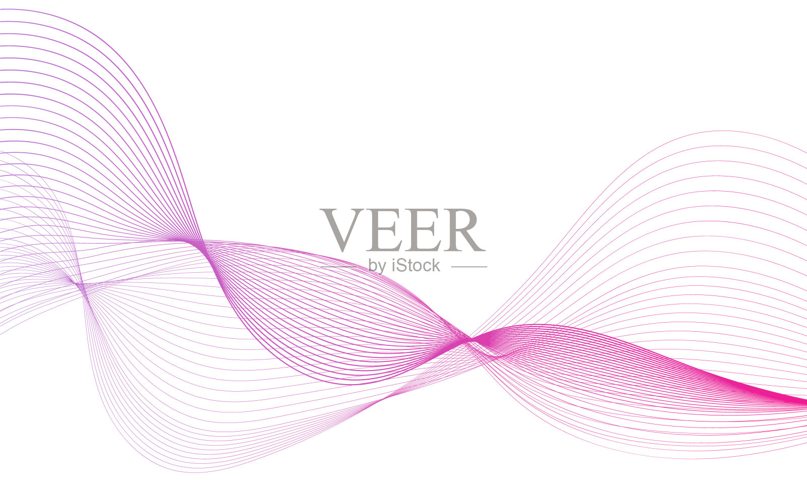 摘要彩色梯度波元设计。数字频率轨道均衡器。程式化的线条艺术背景。矢量插图。使用混合工具创建波浪线。弯曲的波浪线。插画图片素材