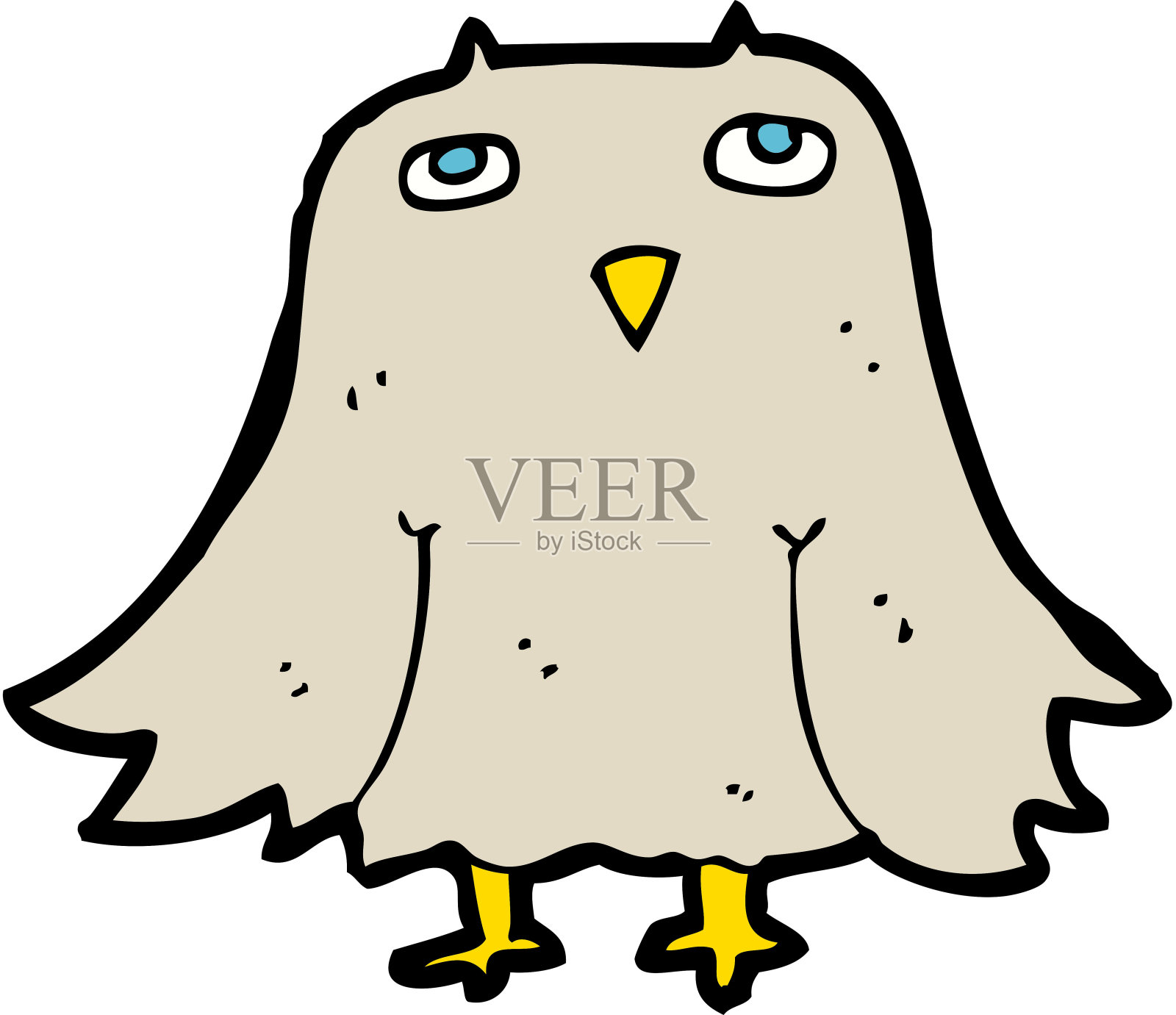 卡通猫头鹰插画图片素材