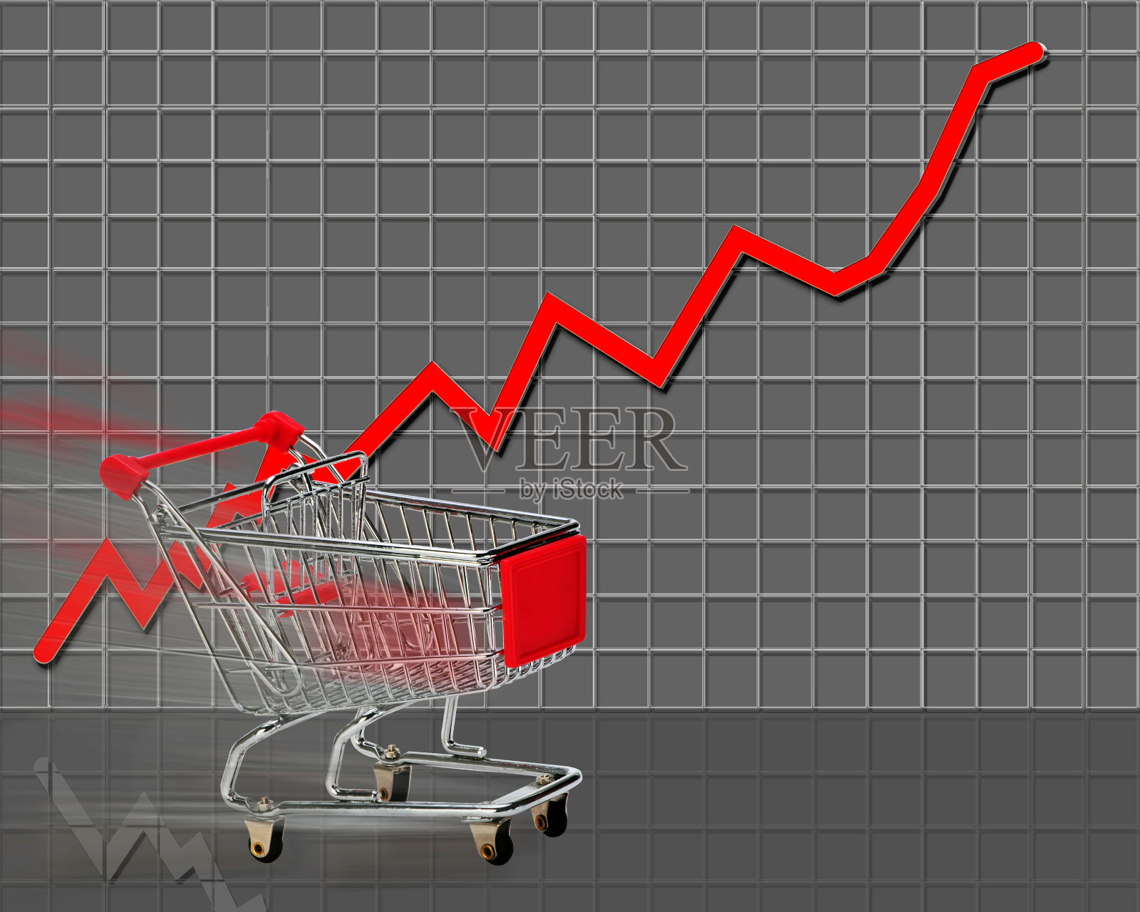 通货膨胀购物。照片摄影图片