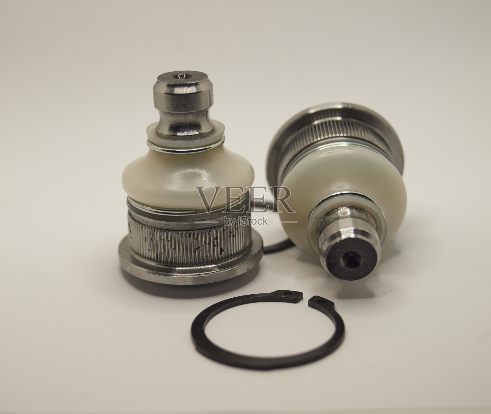 汽车悬挂支架的新备件球形球接头照片摄影图片