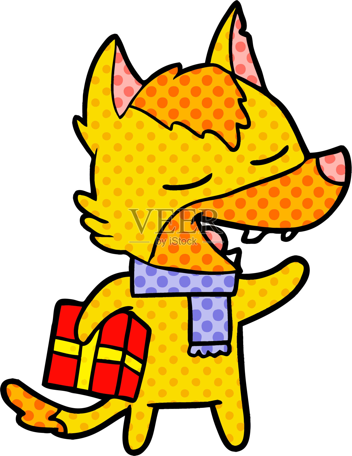 福克斯卡通人物与现在设计元素图片