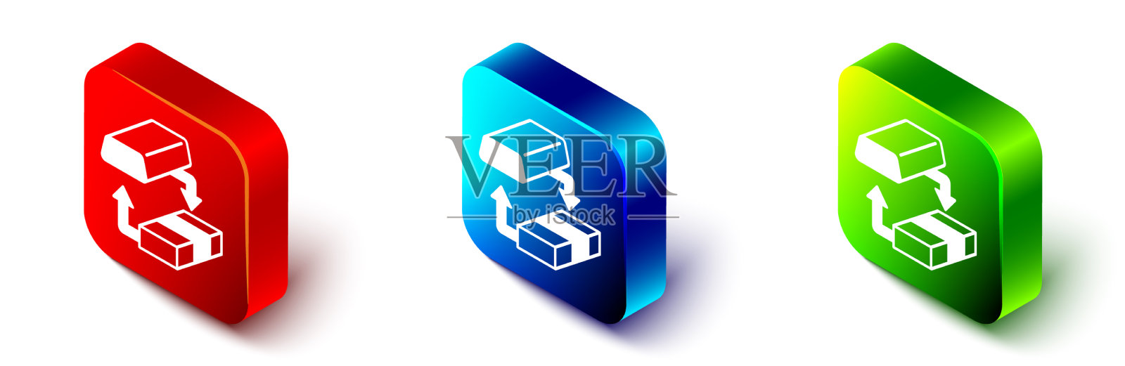 等距黄金兑换货币图标孤立上图标素材