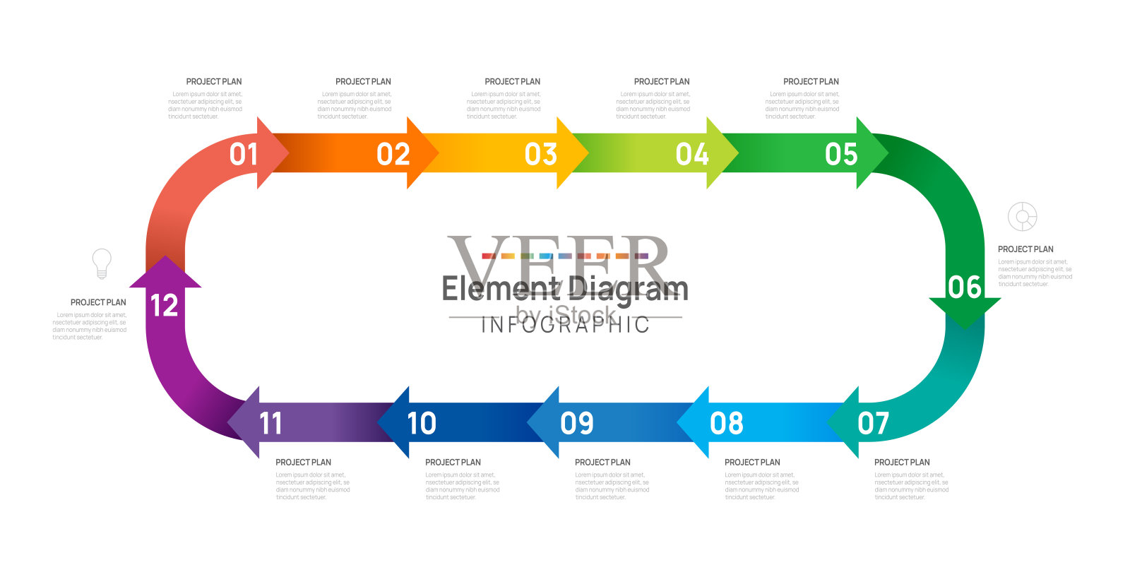 商业信息图设计插画图片素材
