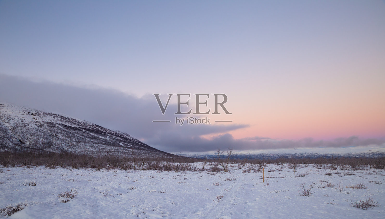 阿比斯科国家公园的冬季景观照片摄影图片