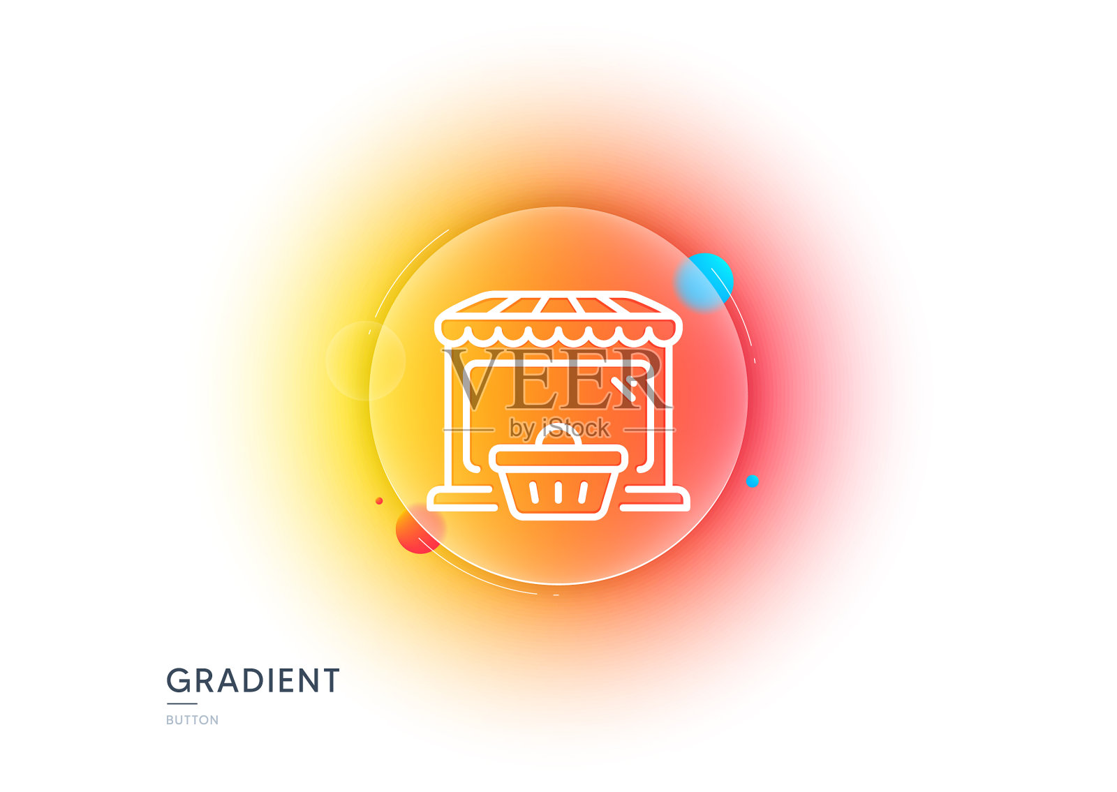 网上市场行图标购物车标志插画图片素材