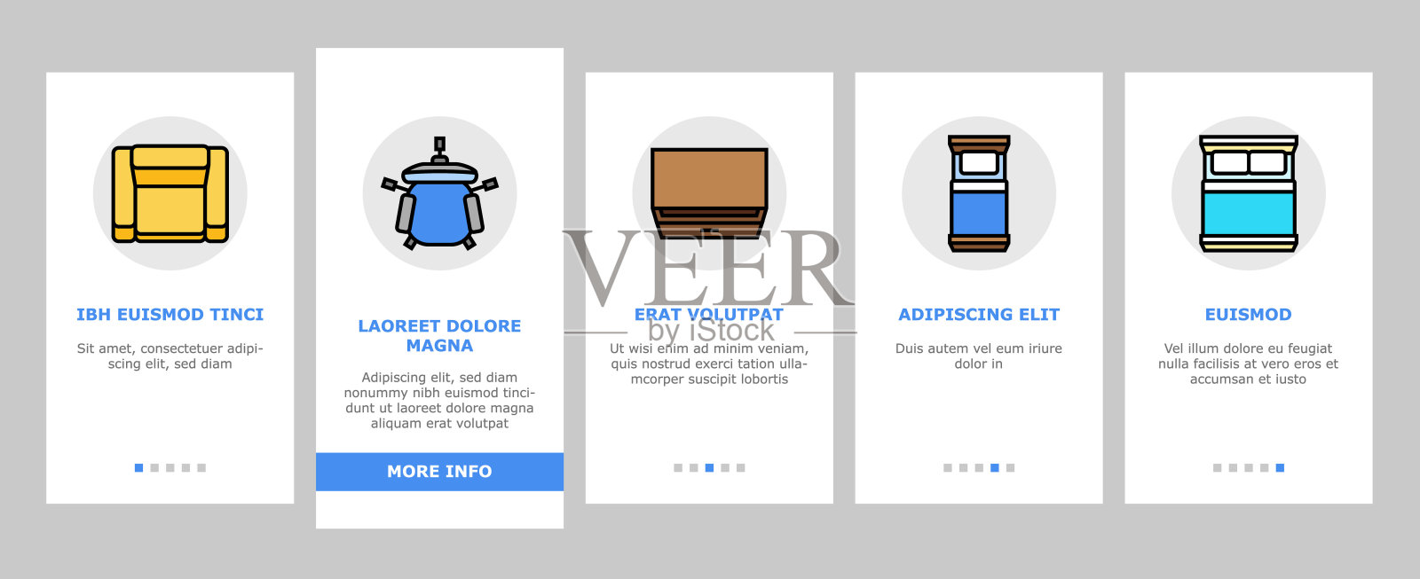 平面图,室内家具,车载图标集合矢量插画图片素材