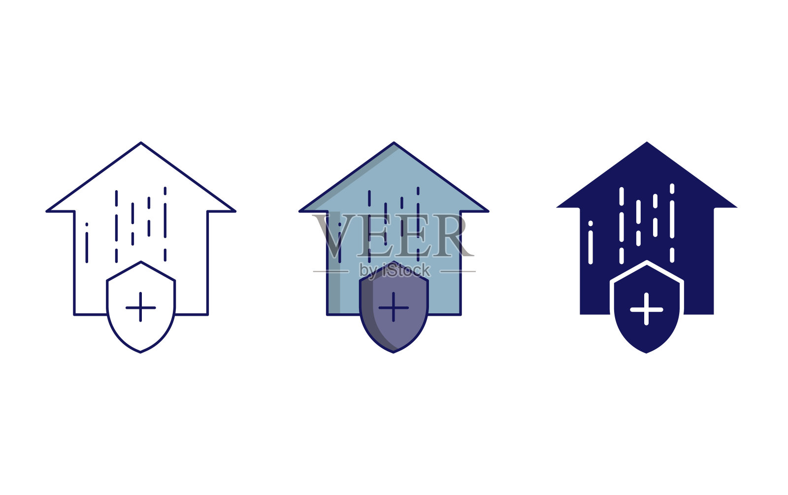 家庭保护图标图标素材