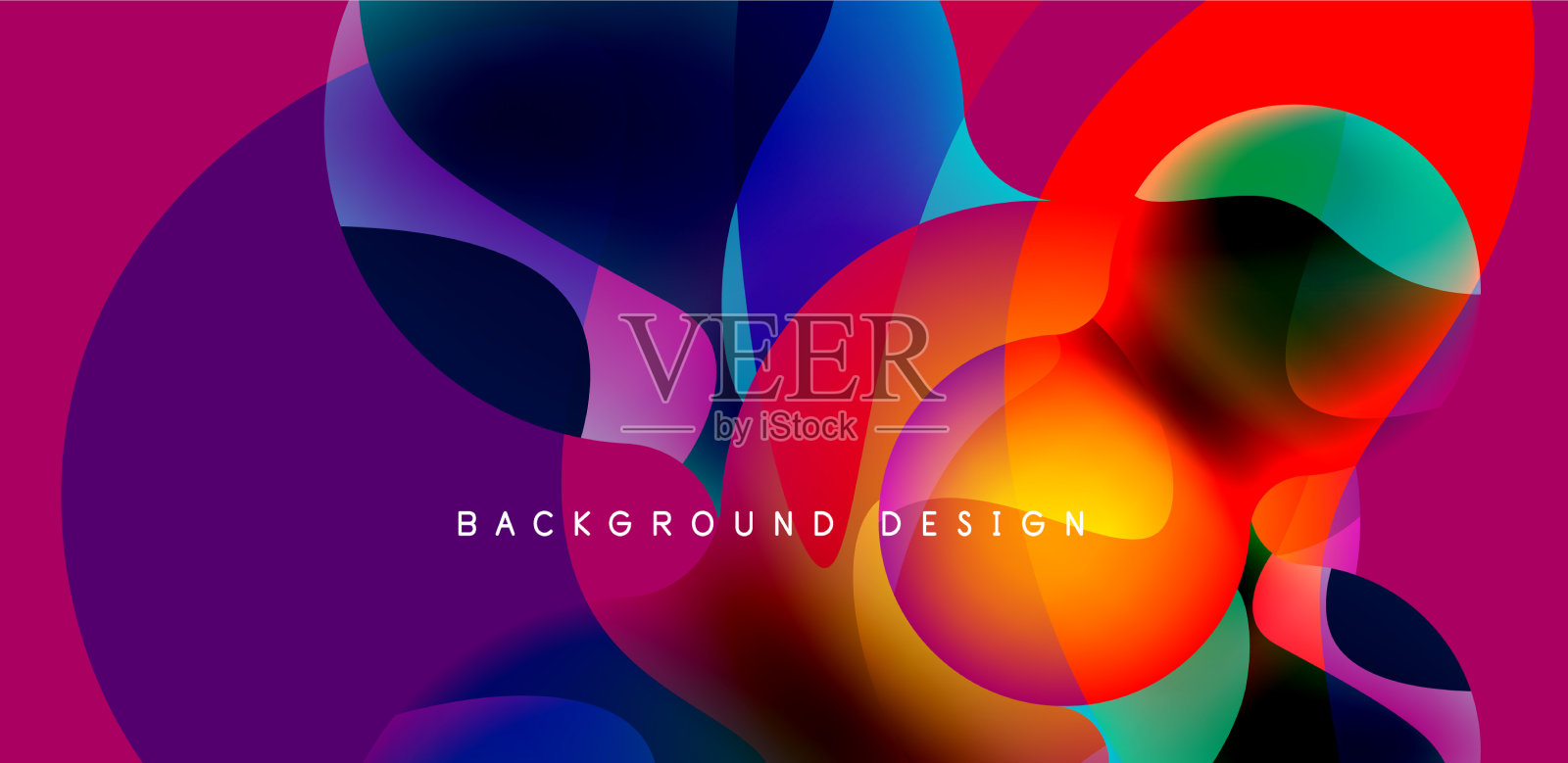 明亮的抽象背景光泽闪亮的圆形和插画图片素材